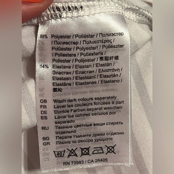 Helly Hansen Striped Short Sleeve Cris’s-Cross Back Top | Size XL - Picture 6 of 6